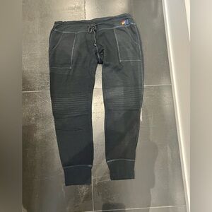 Aviator Nation cropped black pants